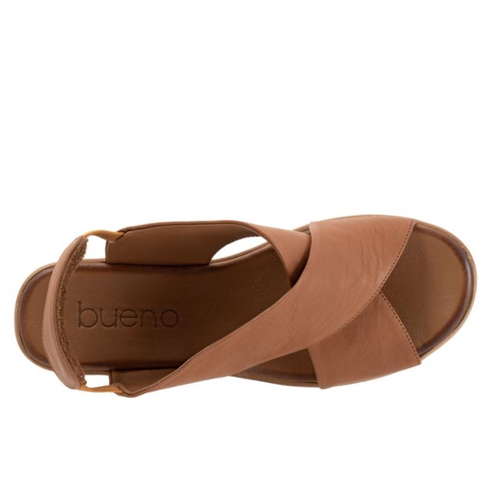 NWT BUENO Brand NAOMI Sandal in Dark Tan - Picture 4 of 14